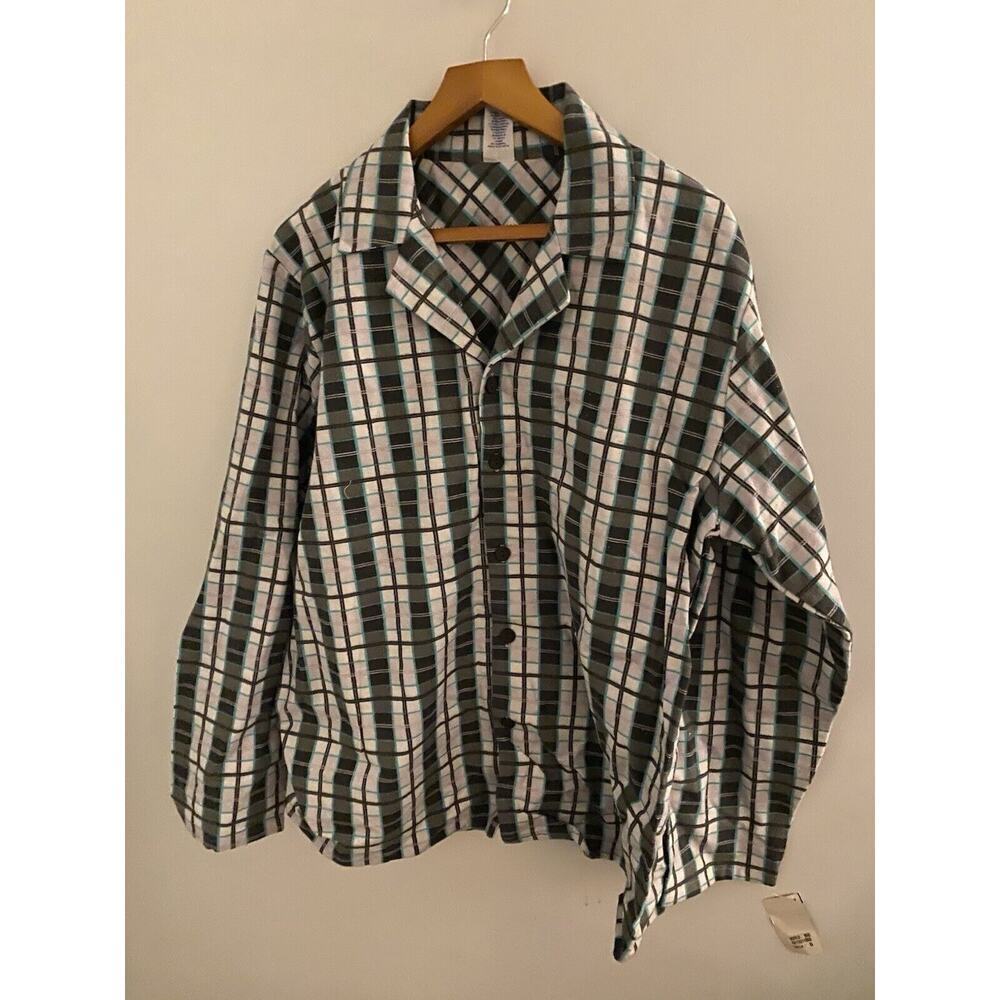Simply Basic Men’s Button Down Plaid Flannel‎ shirt Size L